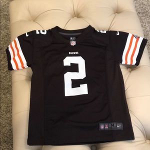 Boys NFL Browns Manziel Jersey.  Size M